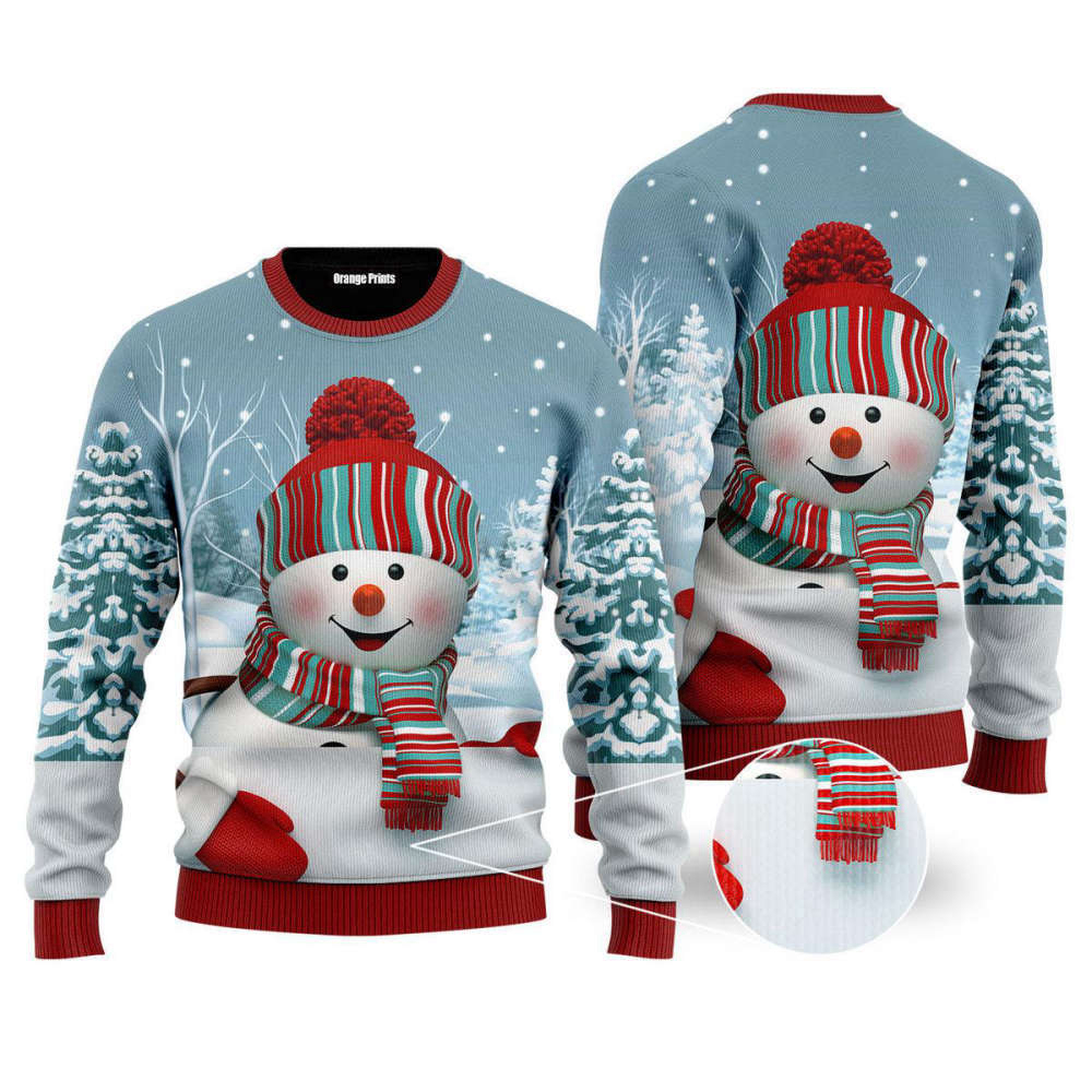 Snowman Christmas Ugly Christmas Sweater For Men & Women UH1068