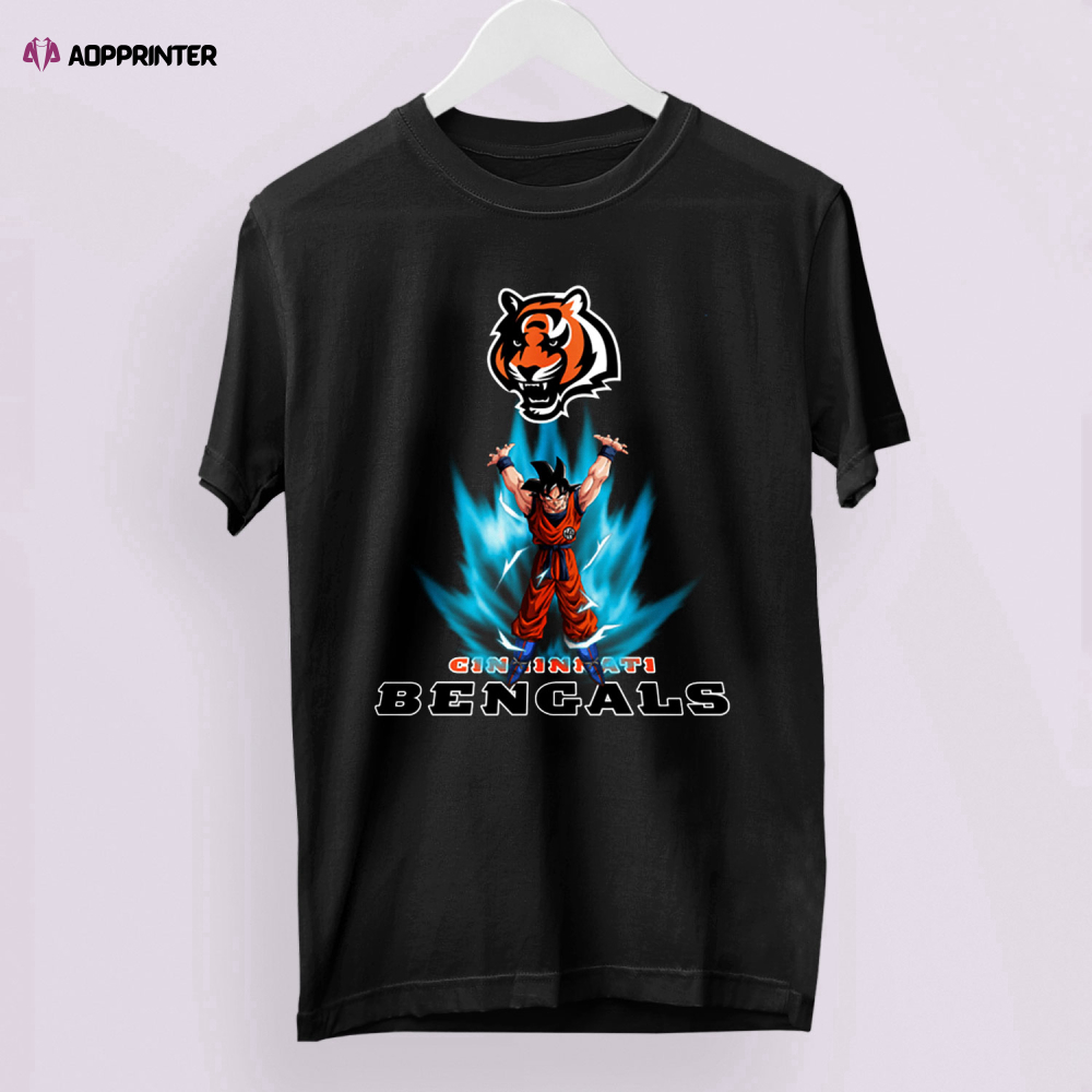 Son Goku Powering Up In Energy Cincinnati Bengals Shirt