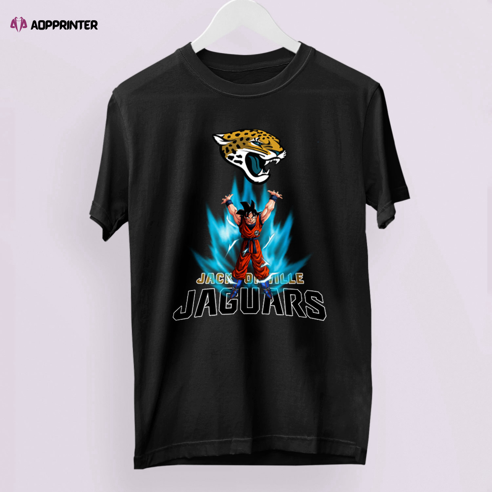 Son Goku Powering Up In Energy Jacksonville Jaguars Shirt