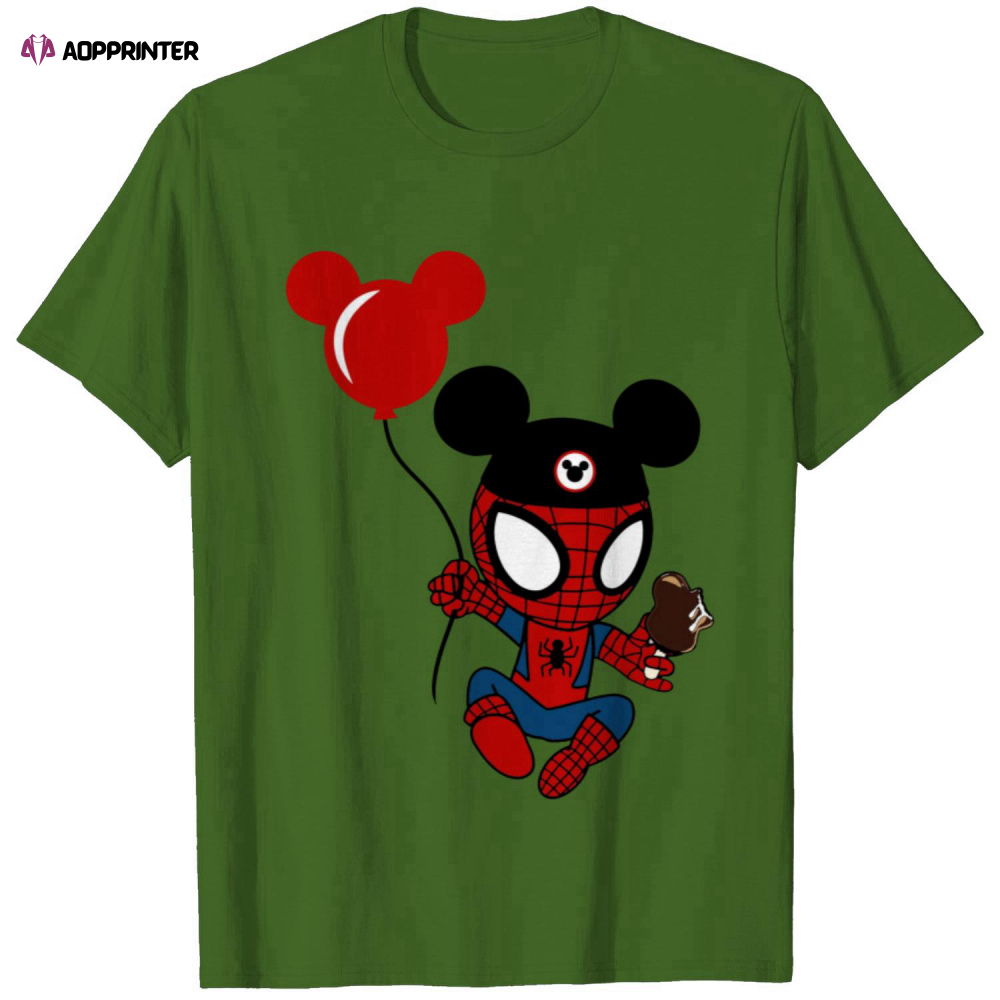 Spider-Man Mickey Ears shirt, Marvel Superhero Shirt, Peter Parker, Spiderman Chibi Shirt