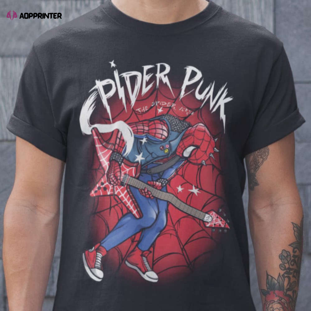 Spider Punk Cyberpunk Spider-Man Mashup Unisex Shirt