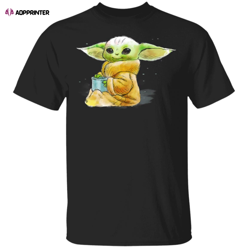 Star Wars Shirt The Mandalorian The Child Drink Soup