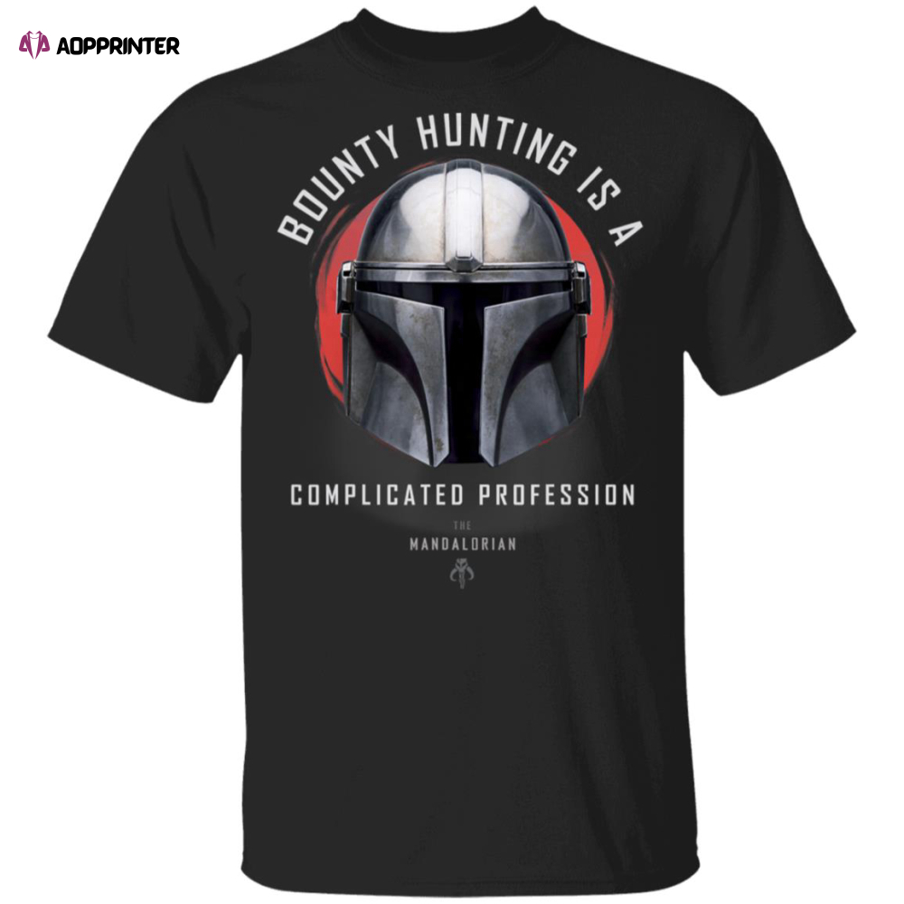 Star Wars The Mandalorian A Complicated Profession Portrait Shirt Hoodie LS