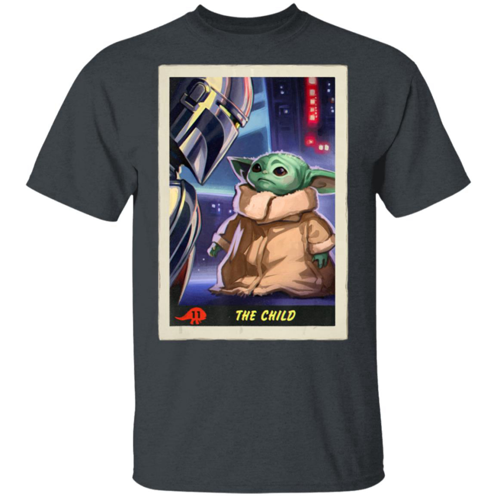 Star Wars The Mandalorian The Child Baby Yoda Trading Card Shirt