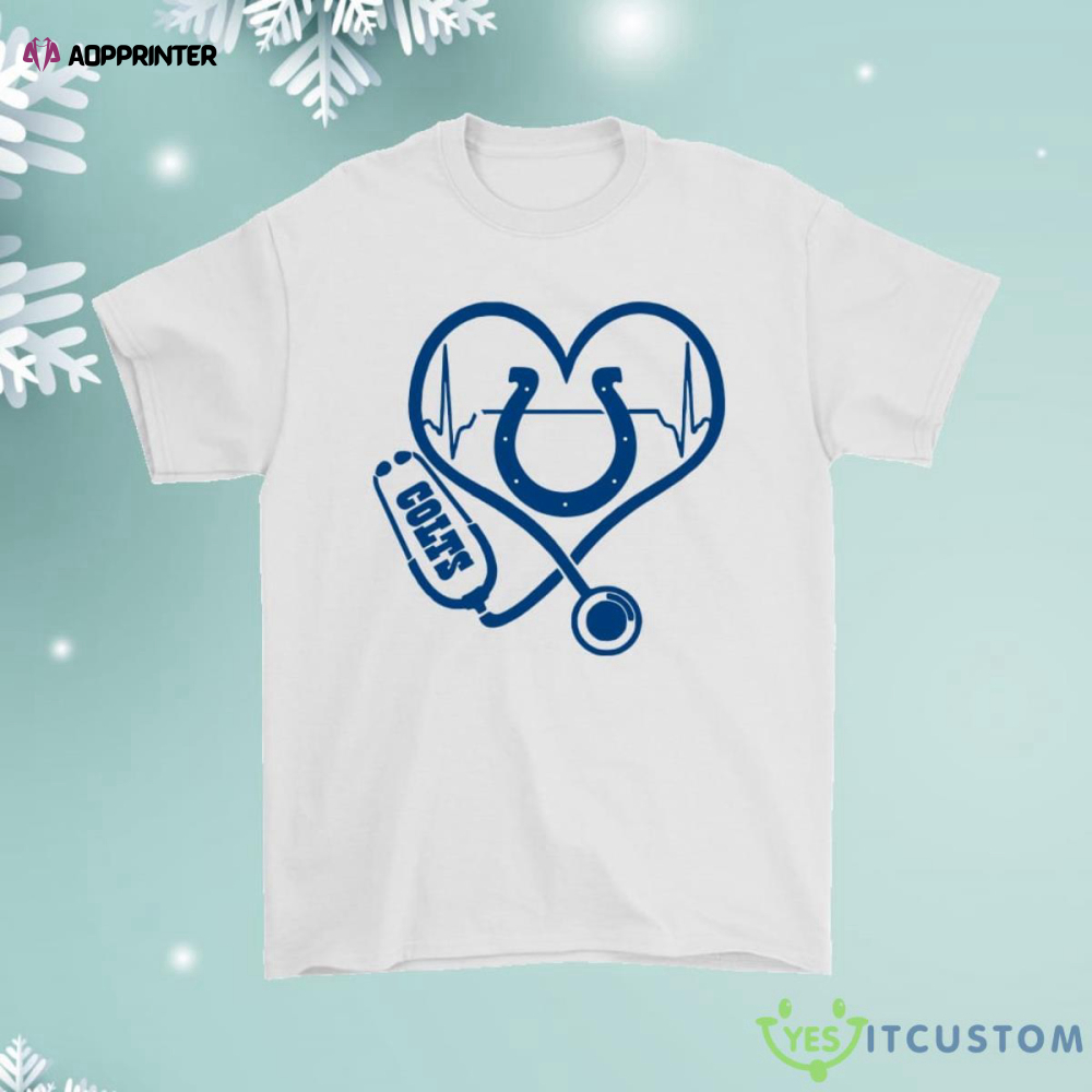 Stethoscope Heartbeat Nurse Symbol Indianapolis Colts Shirt