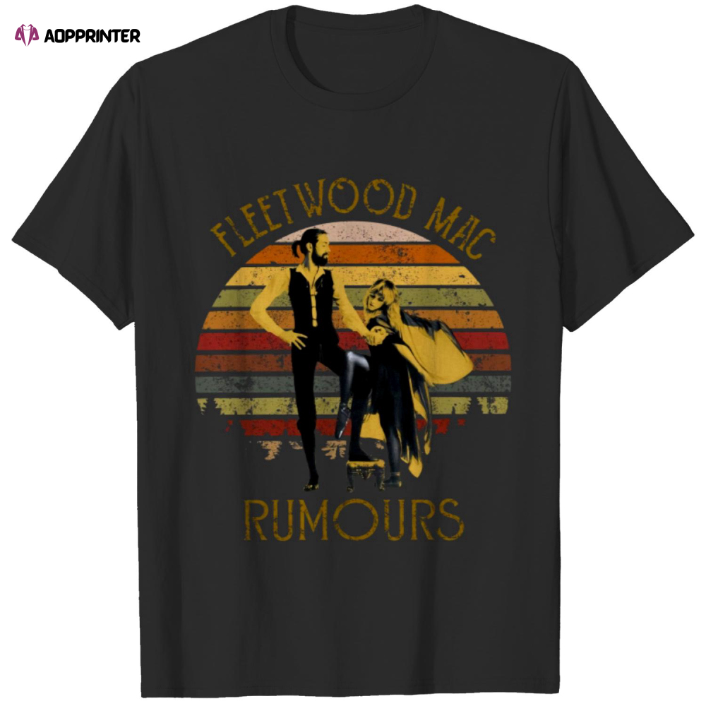 Stevie Nicks Fleetwood Mac Rumours Vintage Men’s Black T Shirt
