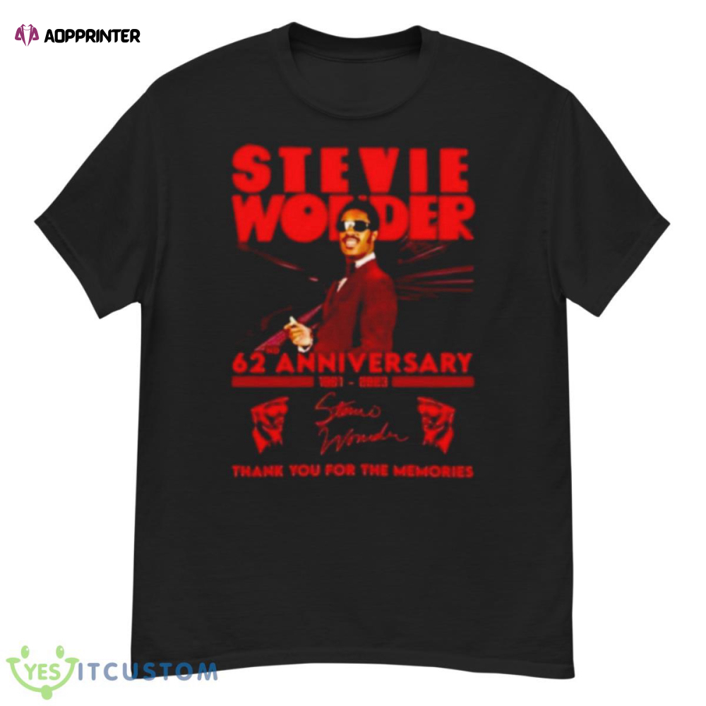 Stevie Wonder 62nd Anniversary 1961 – 2023 Thank You For The Memories Signature Shirt