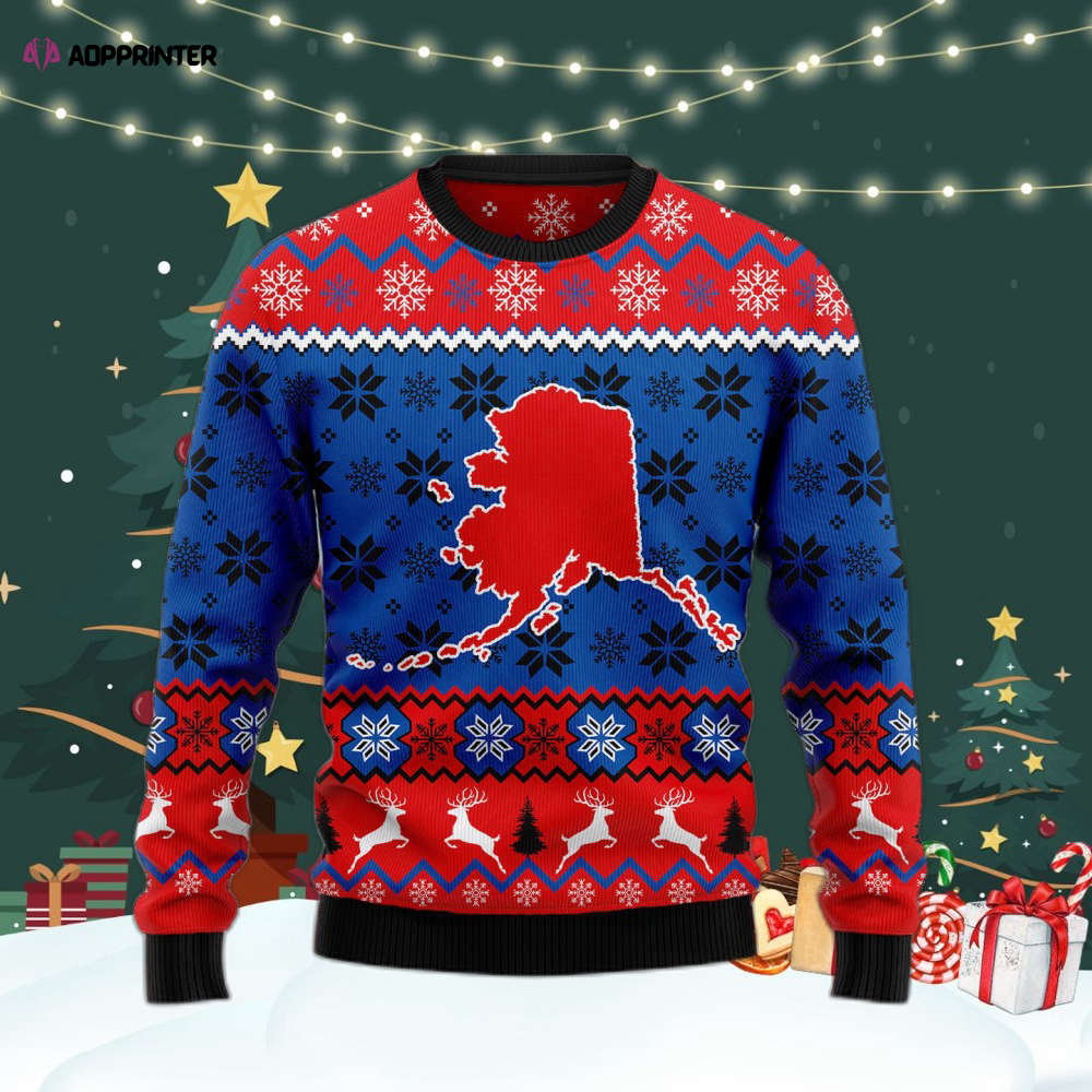 Sweet Home Alaska Ugly Christmas Sweater For Men & Women Adult US4439