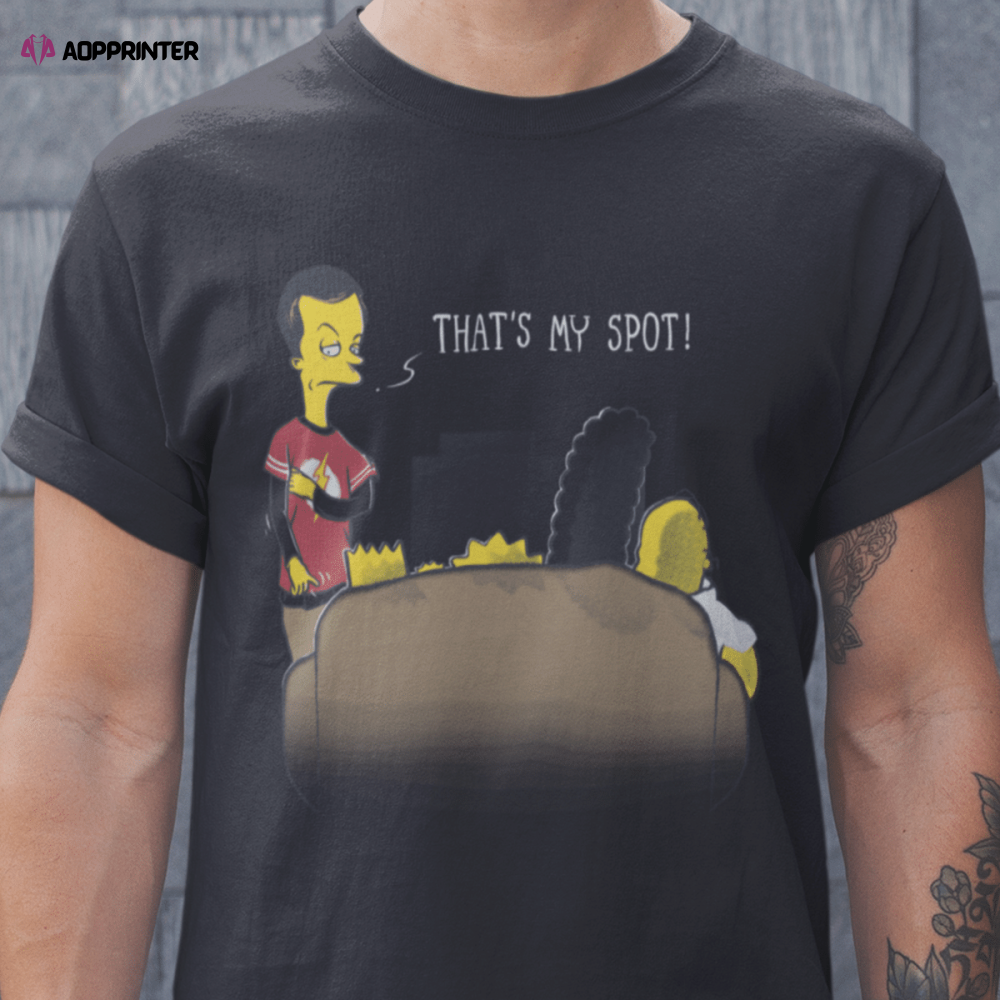 That’s my spot The Big Bang Theory The Simpsons Mashup T-Shirt