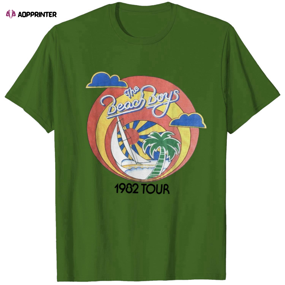The Beach Boys Vintage 1982 Tour Shirt Reprint, Surfer Girl The Beach Boys Shirt Tee