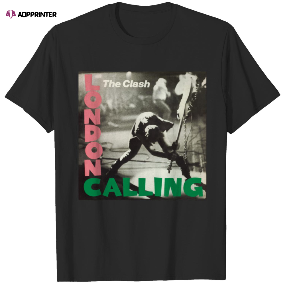 The Clash London Calling T-Shirt Official Licensed Merchandise Unisex Adult Sizes