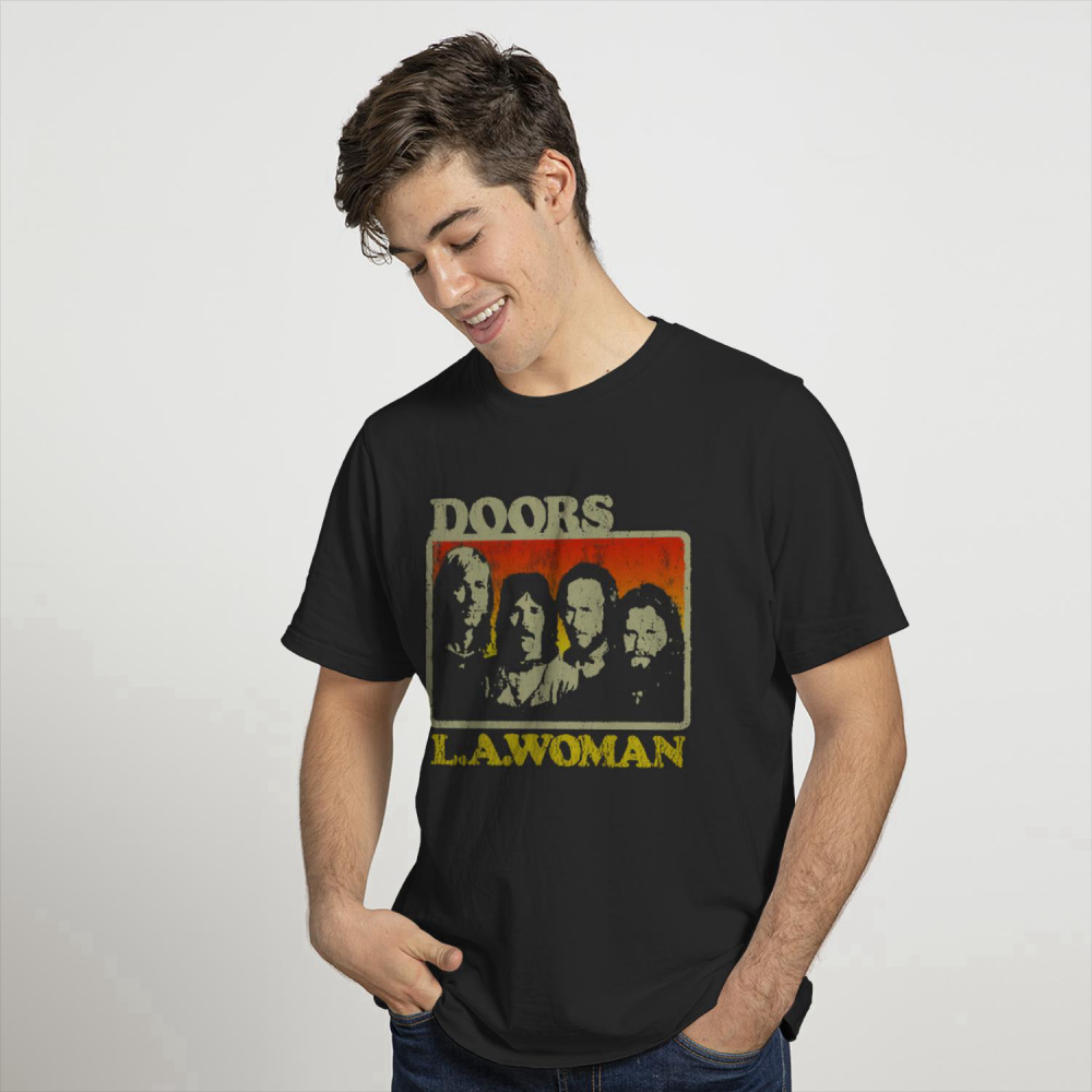 The Doors LA Woman Band Jim Morrison Rock Tee T-Shirt