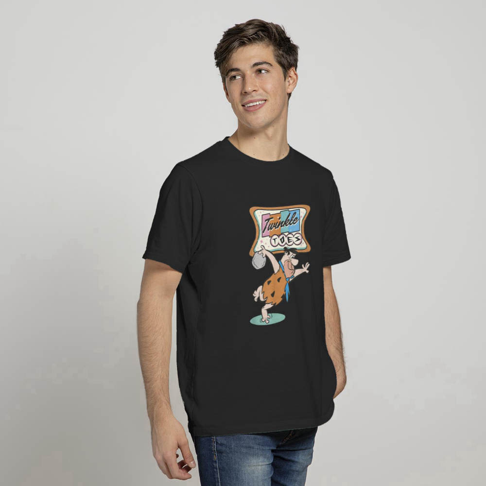 The Flintstones Twinkle Toes Fred Flintstone Bowling Alley T-Shirt T-Shirts