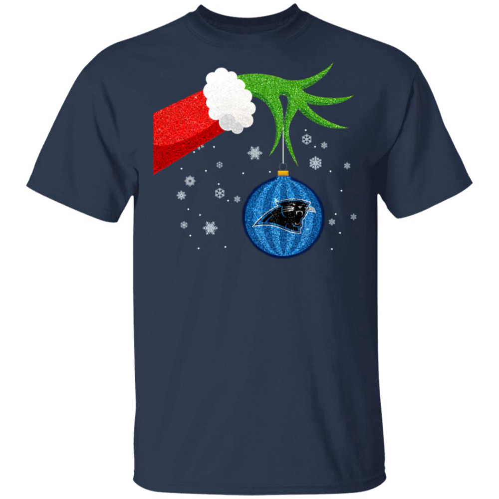 The Grinch Christmas Ornament Carolina Panthers Shirt