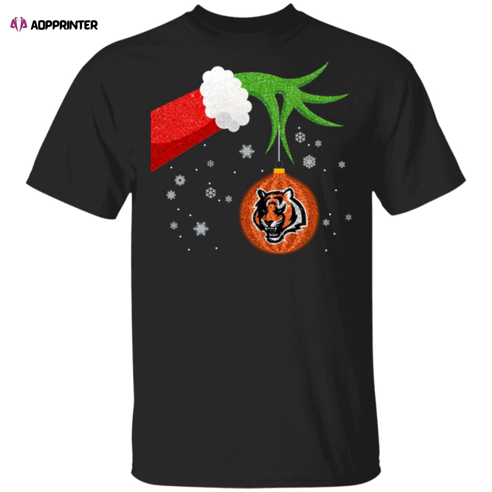 The Grinch Christmas Ornament Cincinnati Bengals Shirt