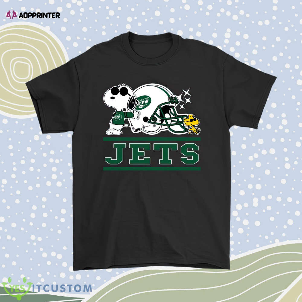 The New York Jets Joe Cool And Woodstock Snoopy Mashup Men Women Shirt