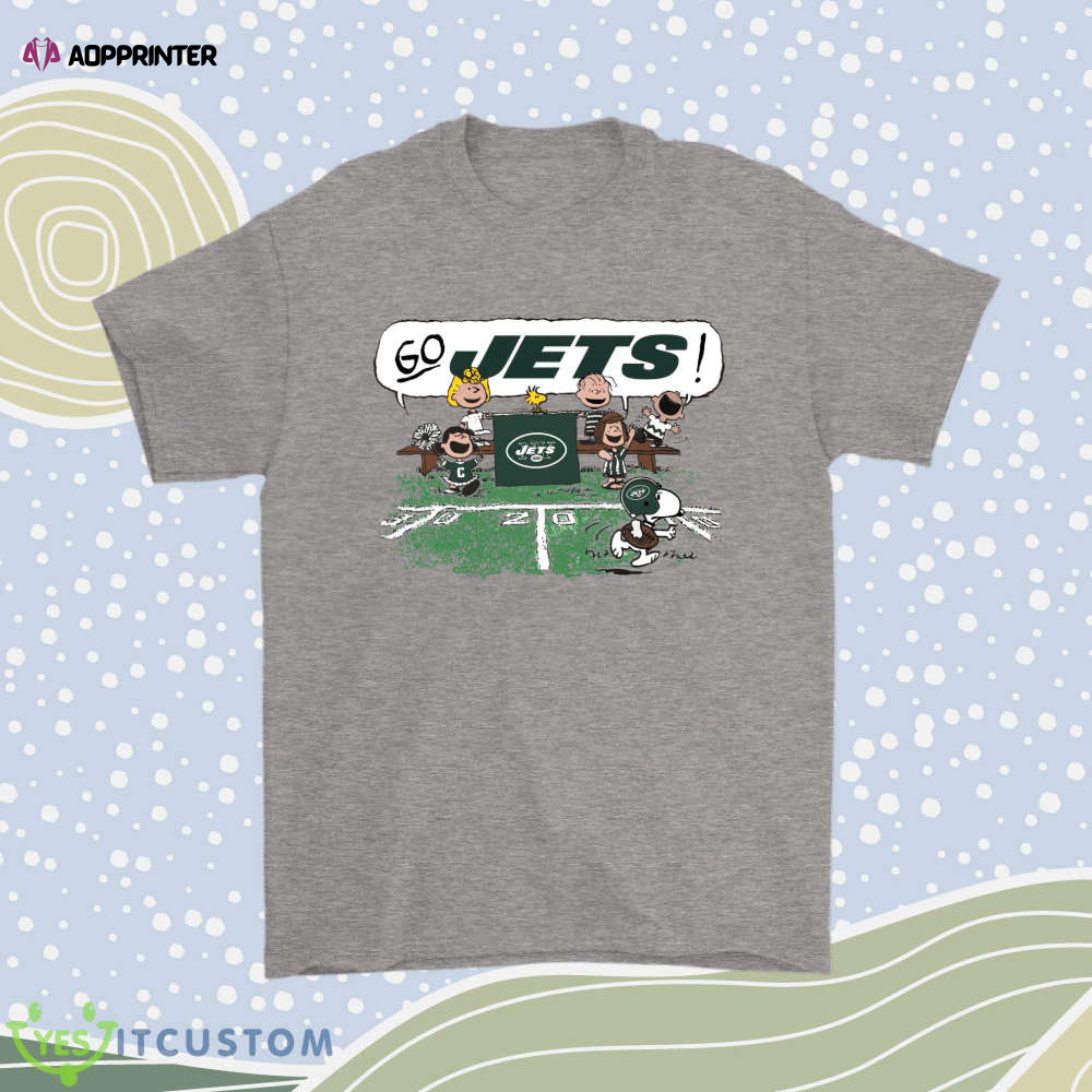 The Peanuts Cheering Go Snoopy New York Jets Men Women Shirt