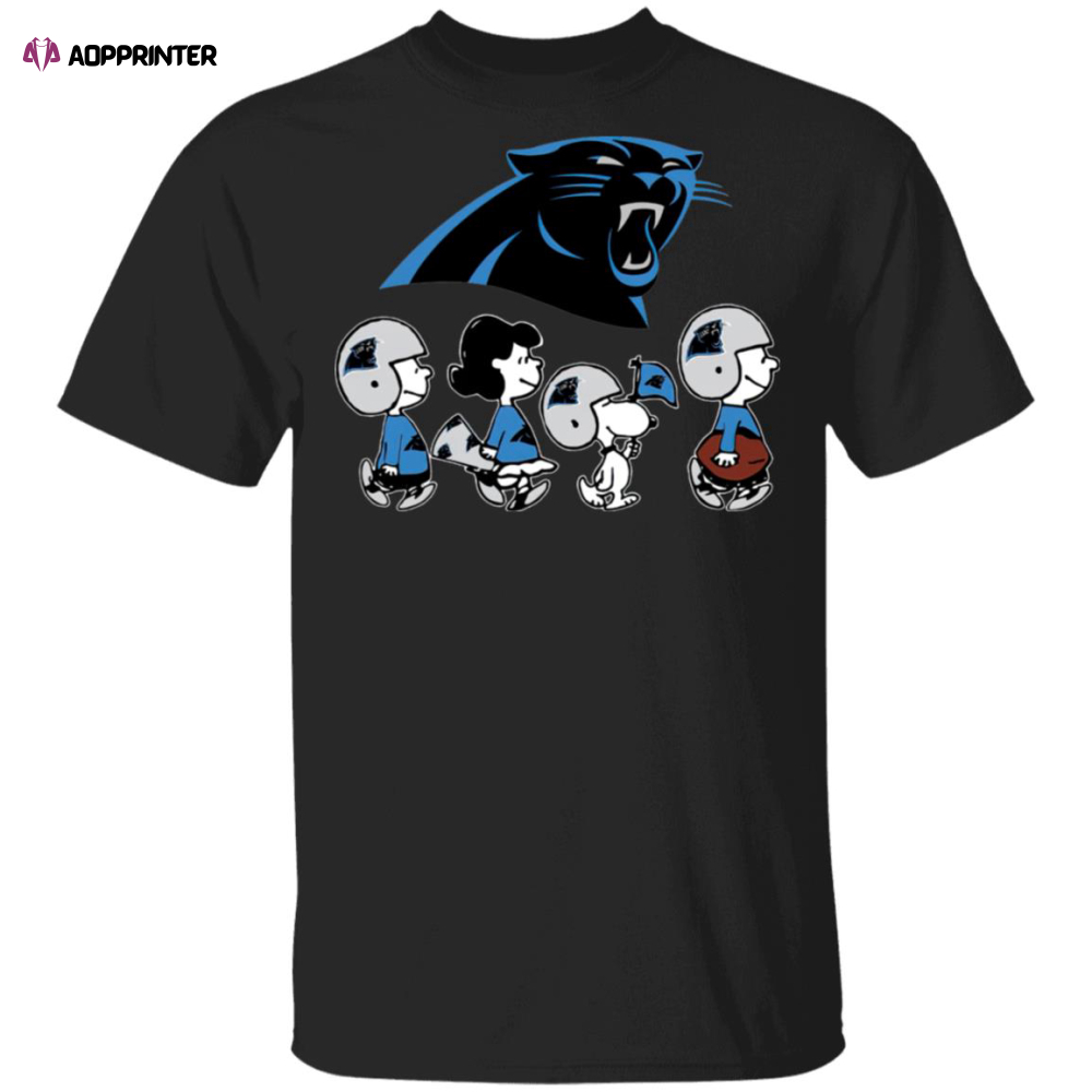 The Peanuts Snoopy And Friends Cheer For The Carolina Panthers NFL Shirt