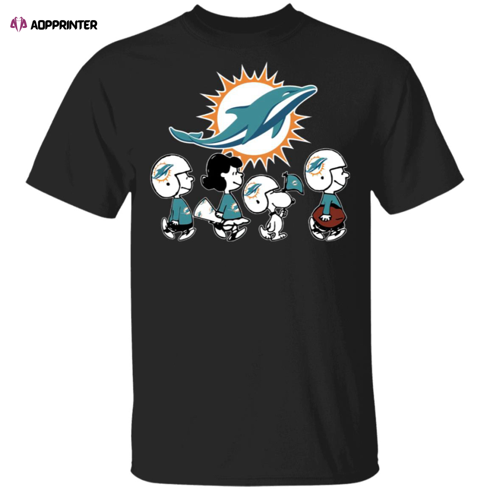 The Peanuts Snoopy And Friends Cheer For The Miami Dolphins NFL Shirt