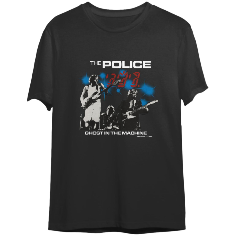 The Police Ghost in the Machine PhraseII 1982 Concert Tour T-Shirt