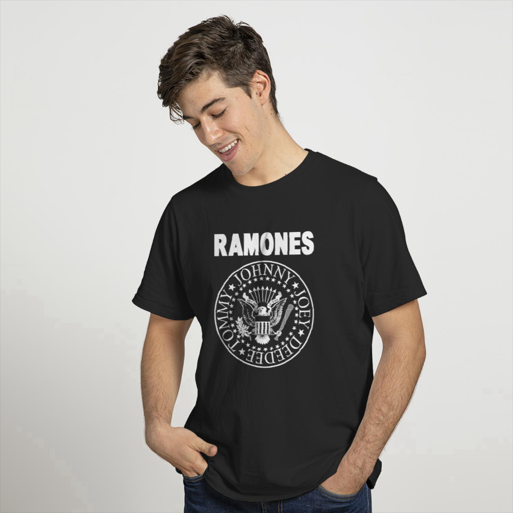 The Ramones Seal Logo Rock Punk Heavy Metal Tee T-Shirt
