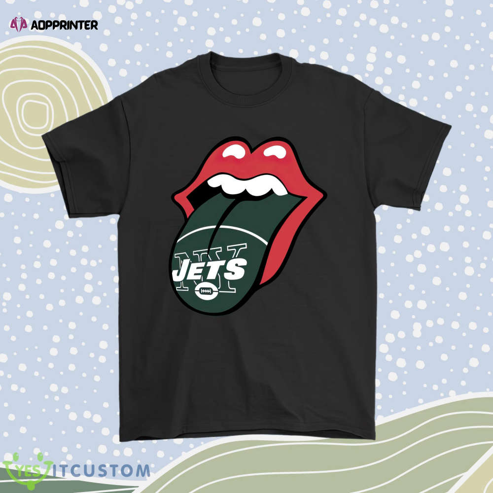 The Rolling Stones Logo X New York Jets Mashup Nfl Men Women Shirt