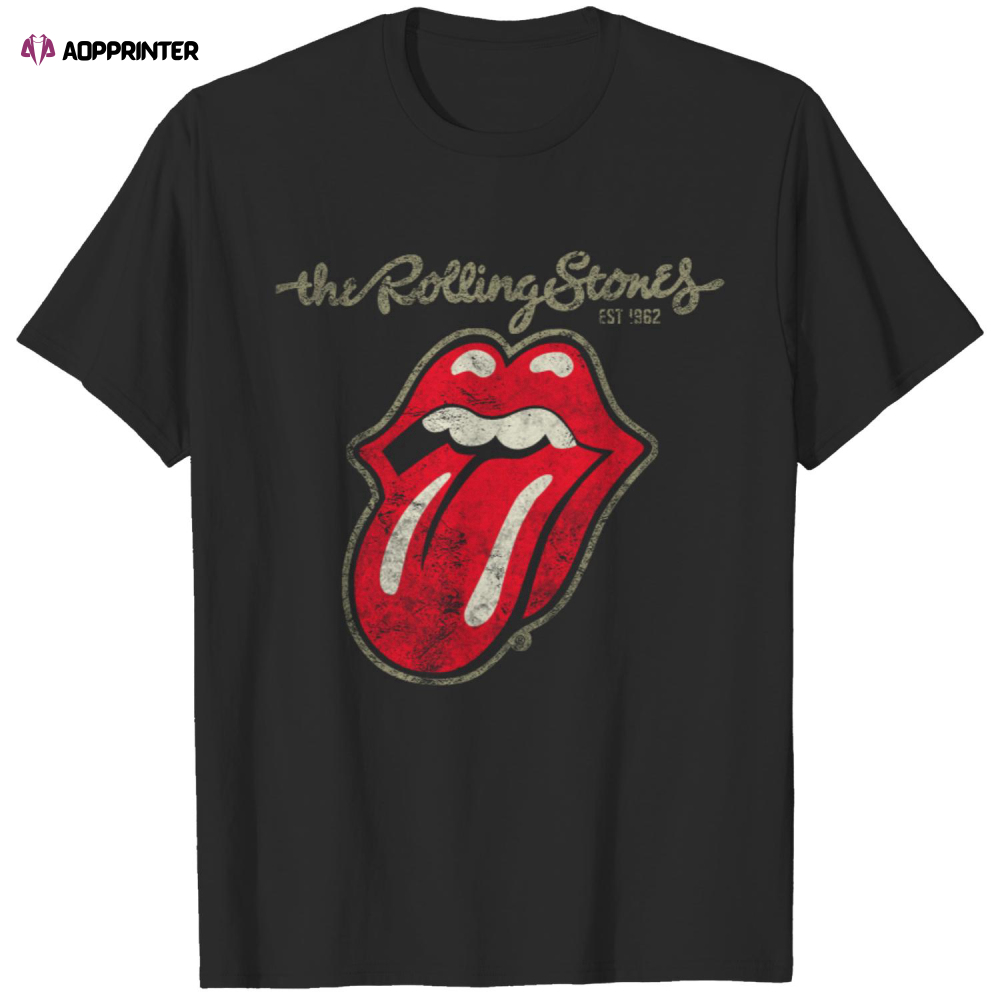 The Rolling Stones Unisex Tee: Plastered Tongue