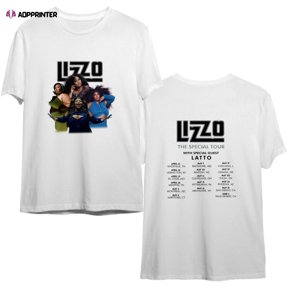 The Special Tour 2023 Lizzo Concert T-Shirt, Lizzo US Tour 2023 With Special Guess Latto T-Shirt, Lizzo Tour Shirt, 2023 Music Tour Shirt