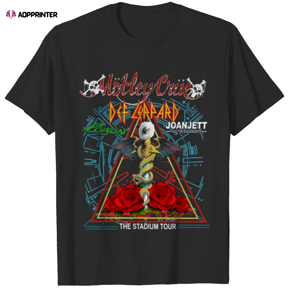 The Stadium Tour 2022 Shirt – Def Leppard Motley Crue Poison Joan Jett