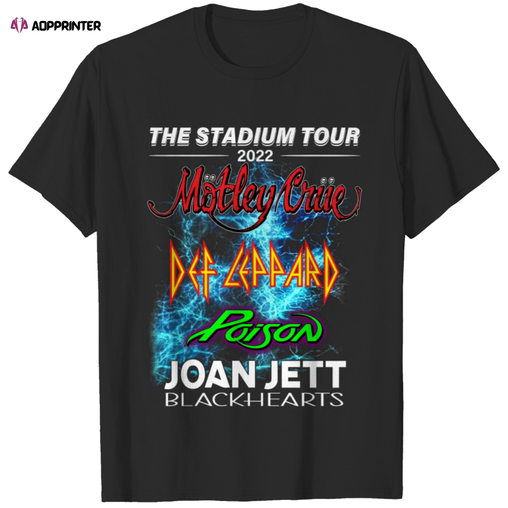 The Stadium Tour Motley Crue Def Leppard Poison Joan Jett Shirt