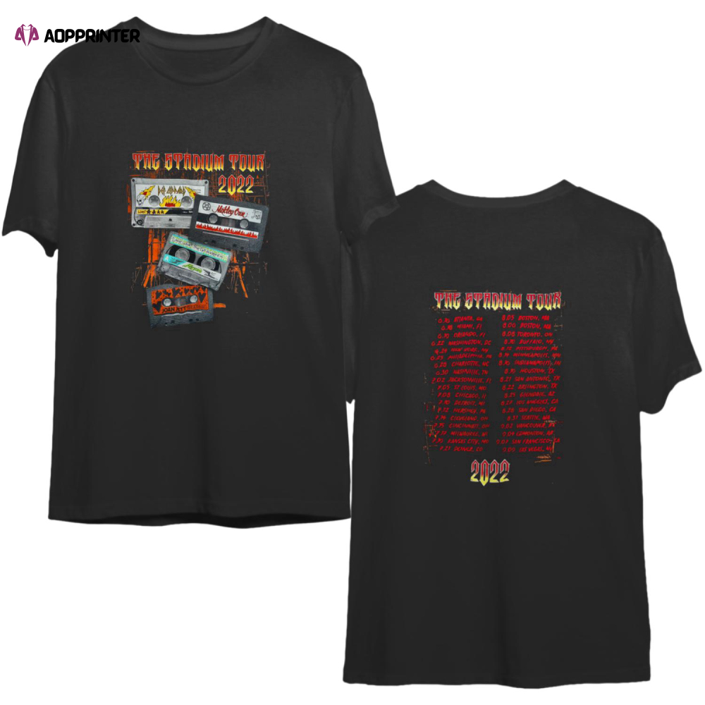 The Stadium Tour Motley Crue Def Leppard Poison Joan Jett T-shirt