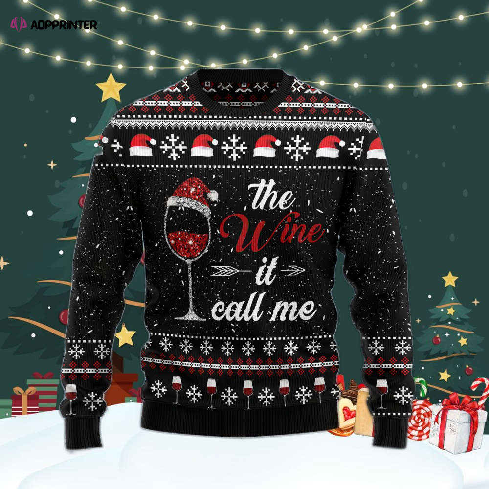 The Wine It Call Me Ugly Christmas Sweater For Men & Women Adult US4466