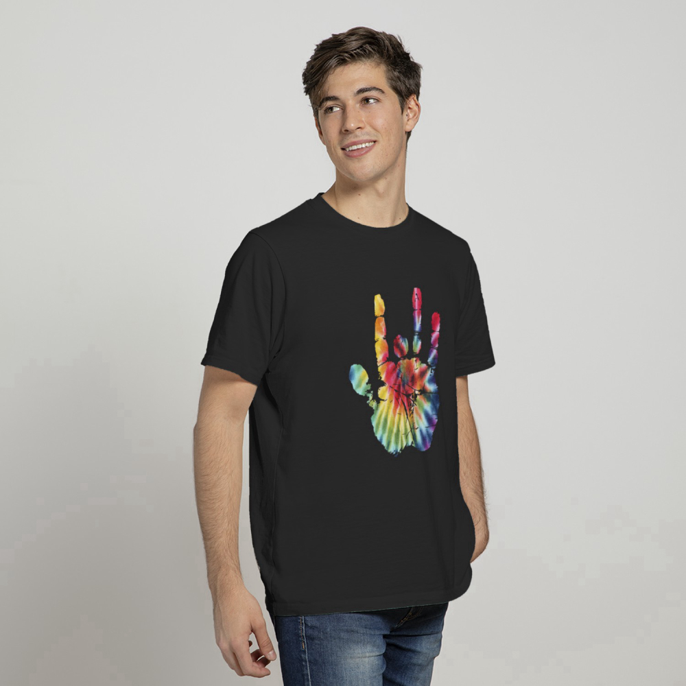 Tie Dye Jerry Garcia Hand – Grateful Dead – T-Shirt