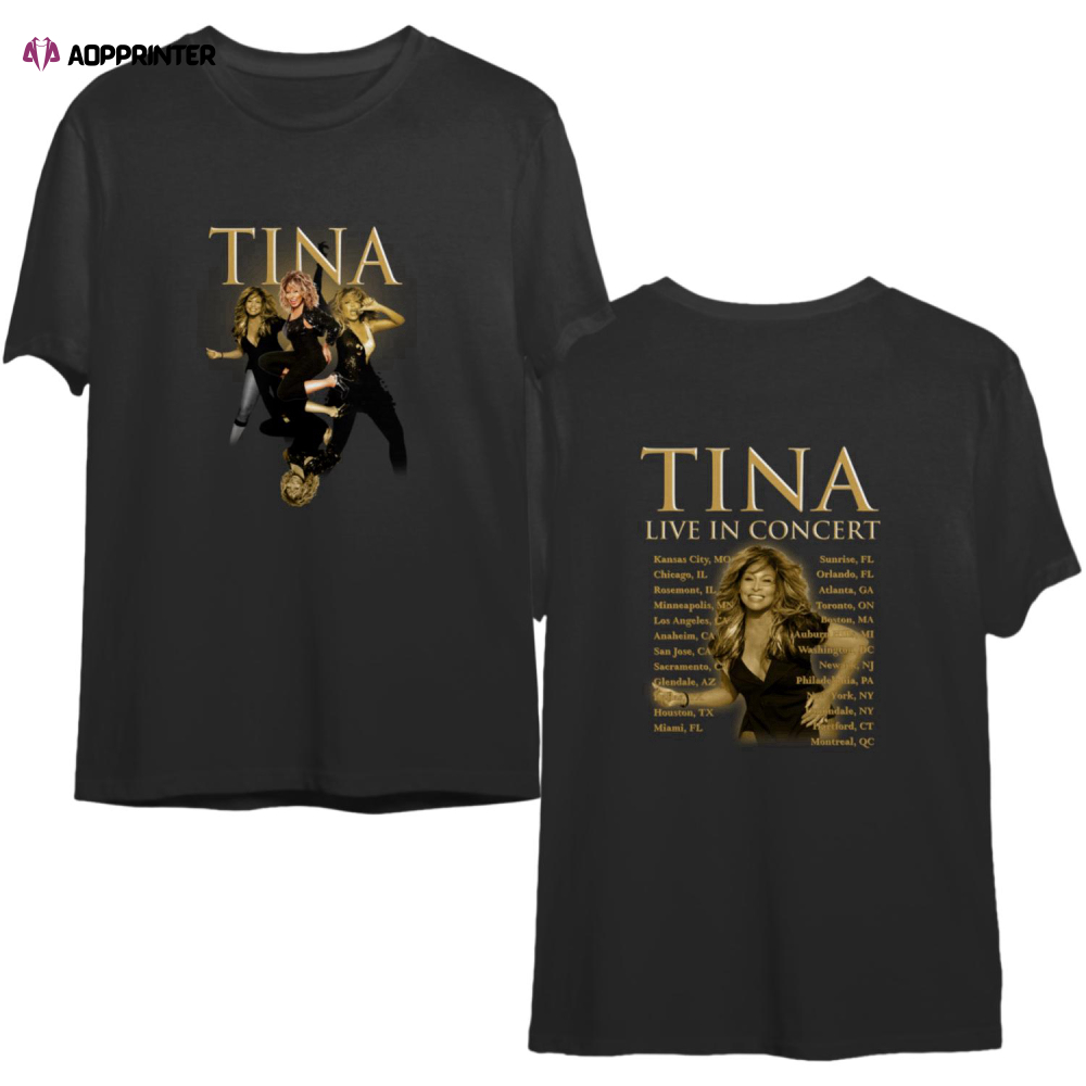 Vintage 2000 Tina Turner Twenty Four Seven Concert Tour T-shirt