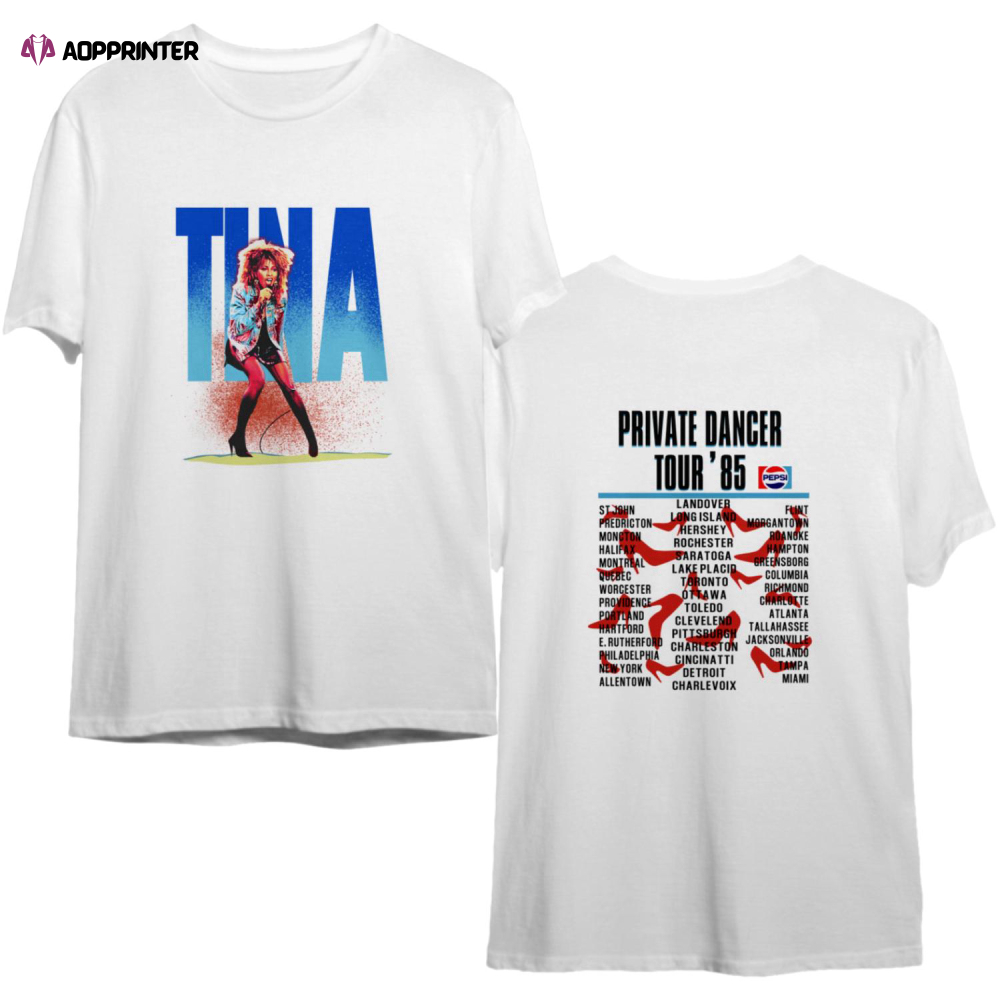 Tina Turner Private Dancer Tour 1985 T-Shirt,