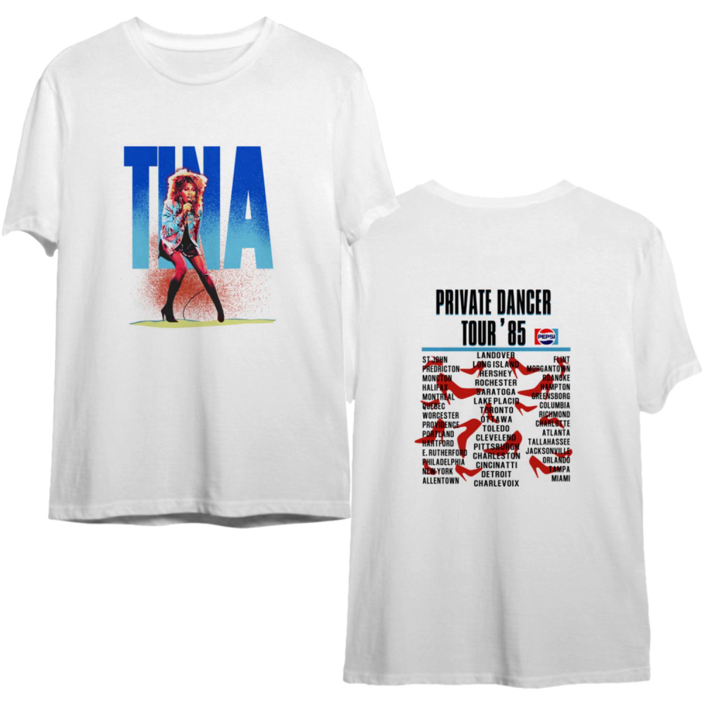 Tina Turner Private Dancer Tour 1985 T-Shirt,