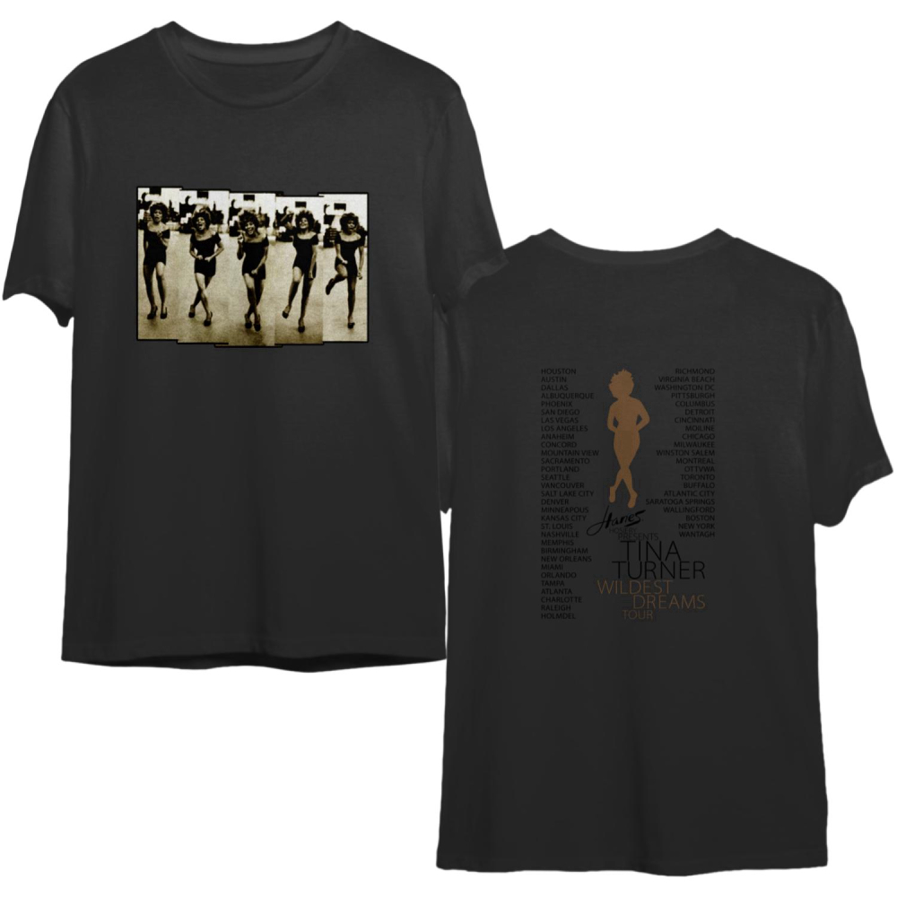Tina Turner Wildest Dreams Tour 1996 T- Shirt, Tina Turner T-Shirt, Tina Turner Tour 96 Shirt
