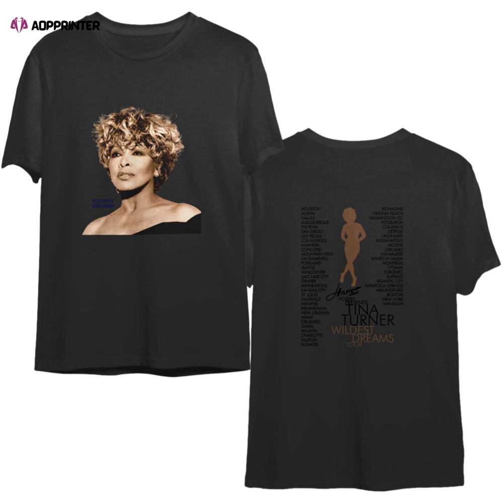 Tina Turner Wildest Dreams Tour 1996 T- Shirt, Tina Turner Tour ’96 T-Shirt, Tina Turner T-Shirt
