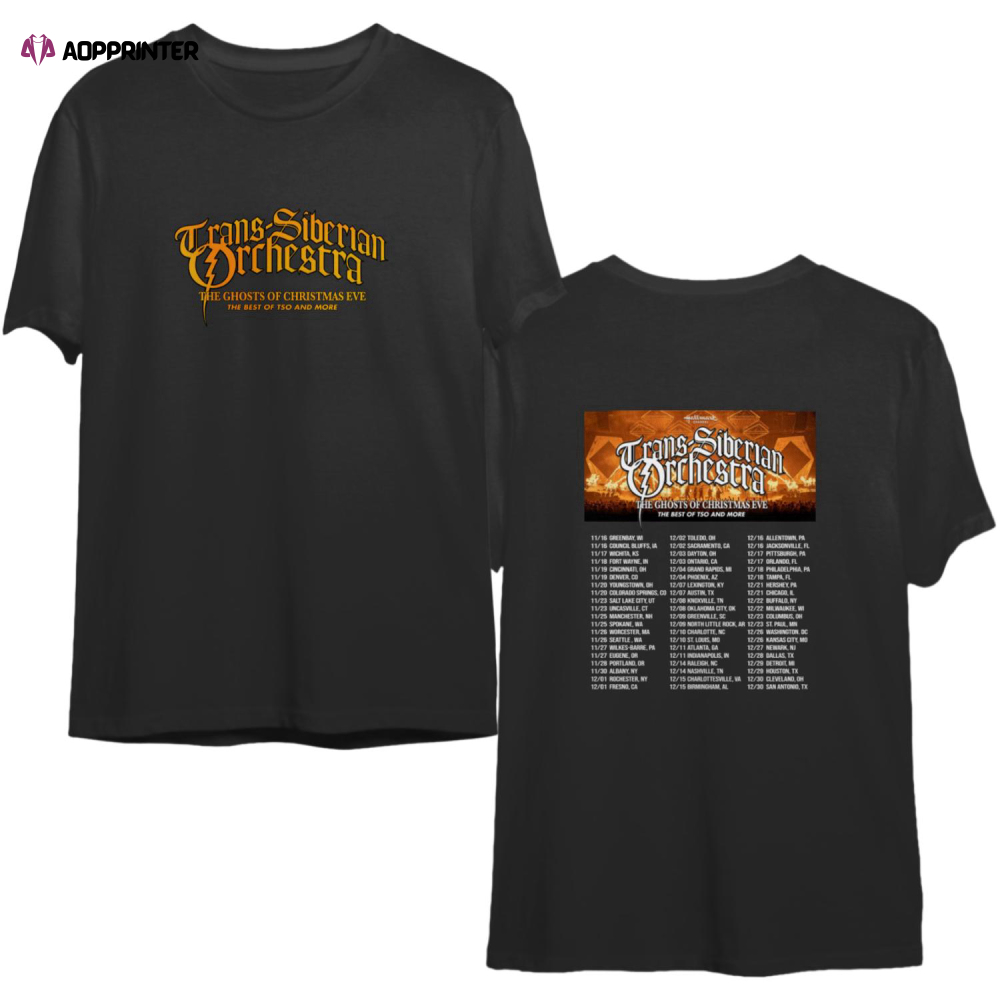 Trans-Siberian Orchestra The Ghost Of Christmas Eve Winter Tour 2022 Double Sided Shirt