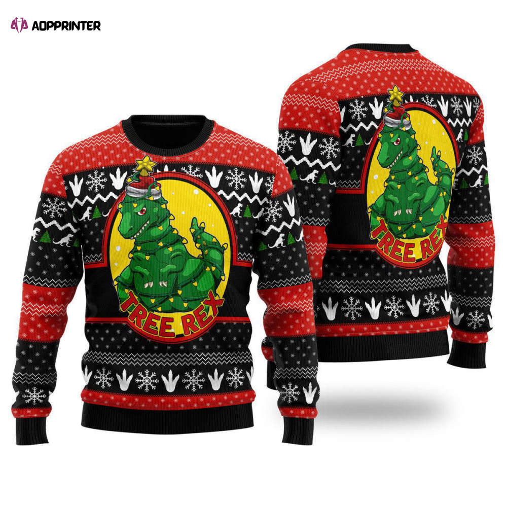 Tree Rex Ugly Christmas Sweater for Men & Women – Festive & Fun Holiday Attire