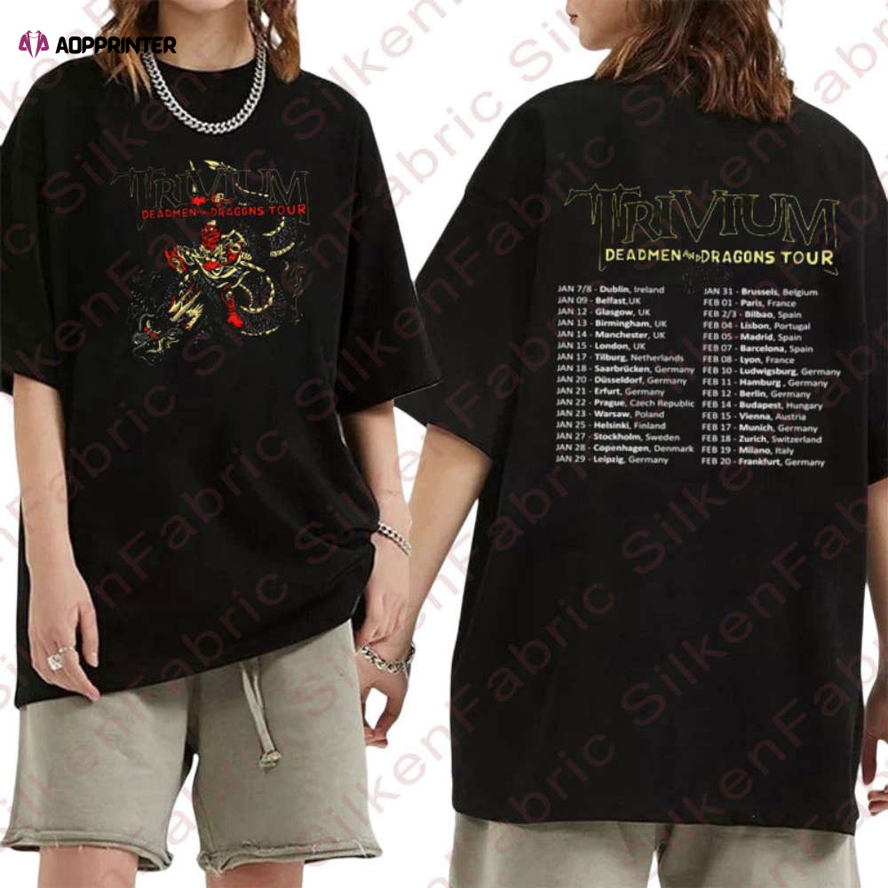 TRIVIUM Tour 2023 Shirt, Deadmen and Dragon Tour 2023 Shirt, 2023 Music Festival