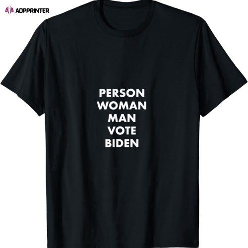 Trump Cognitive Test: Person Woman Man Vote Biden T-Shirt