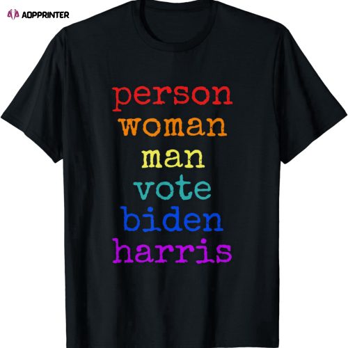 Trump Is Dumb Person Woman Man Vote Biden Harris Distressed T-Shirt