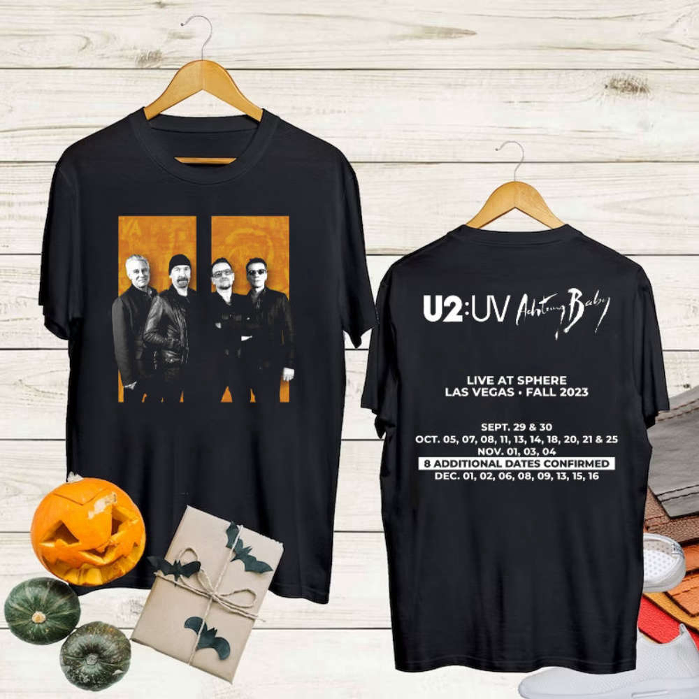 U2 Band Achtung Baby Live At Sphere 2023 Tour Shirt, Classic Rock U2 Shirt