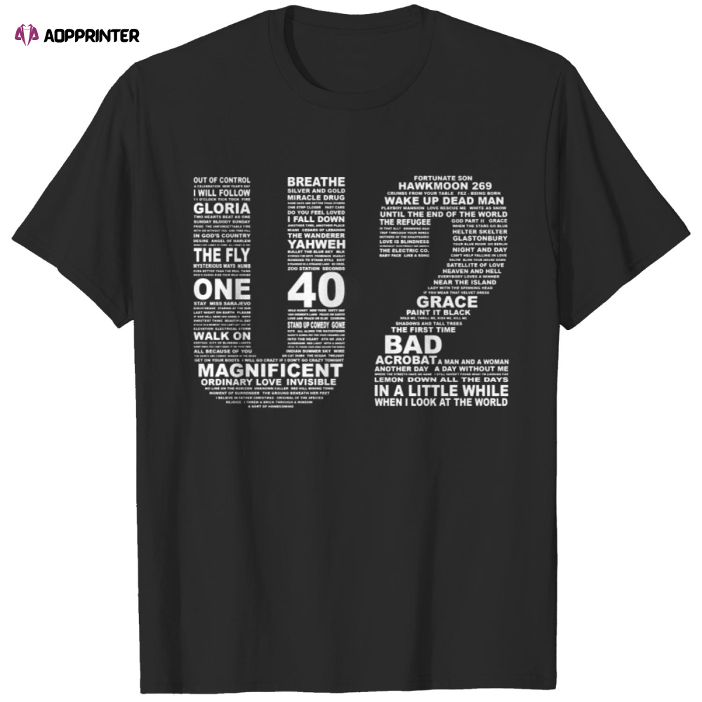 U2 Band T Shirt Men’s Cotton T Shirt