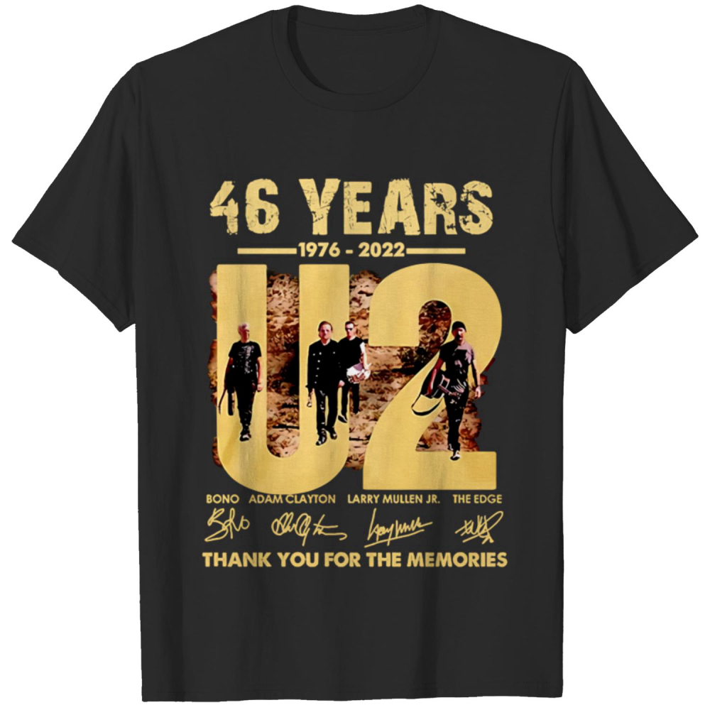 U2 Rock Band 46 Years 1976 2022 Shirt
