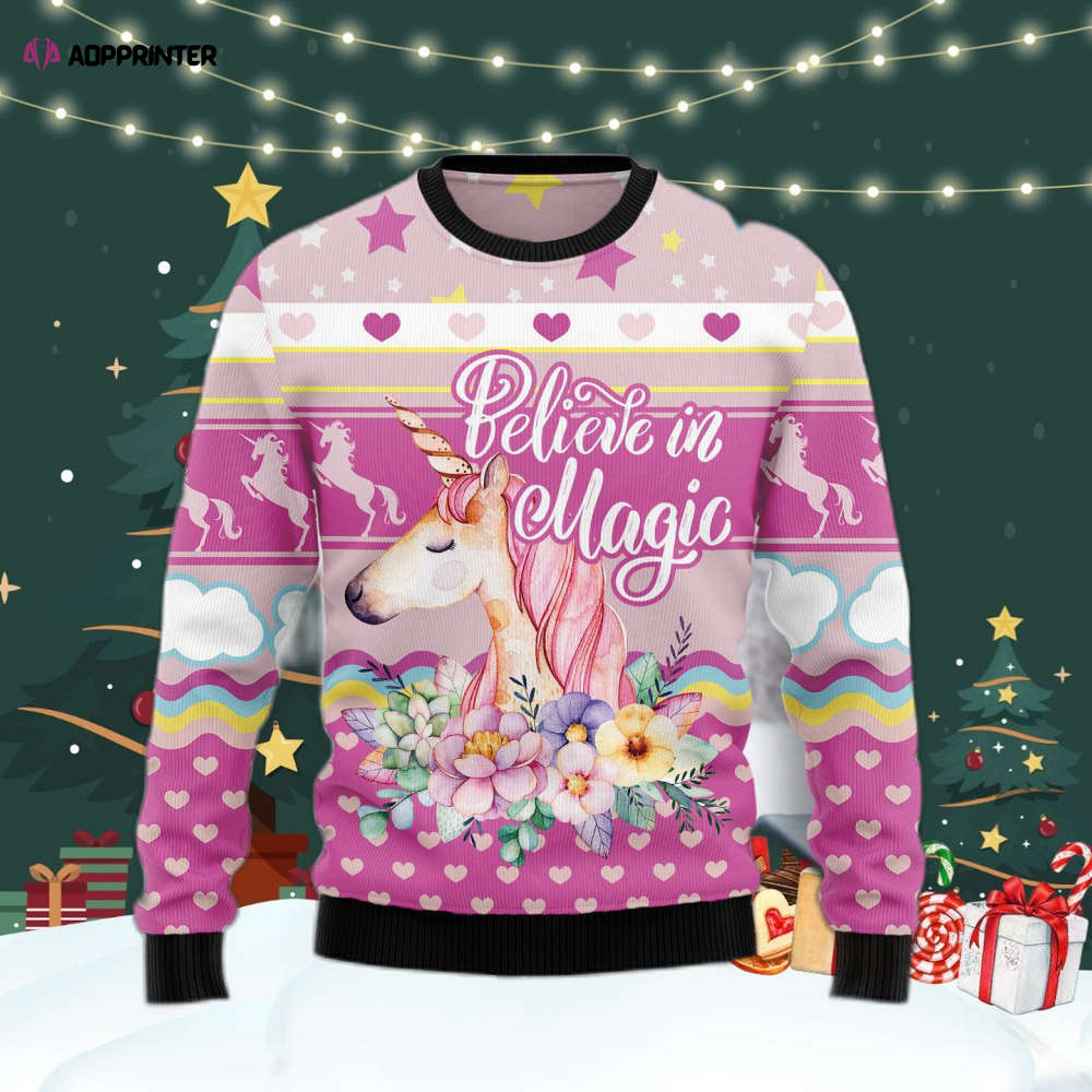 Festive & Inclusive Unicorn LGBT Ugly Christmas Sweater – Spread Holiday Cheer!