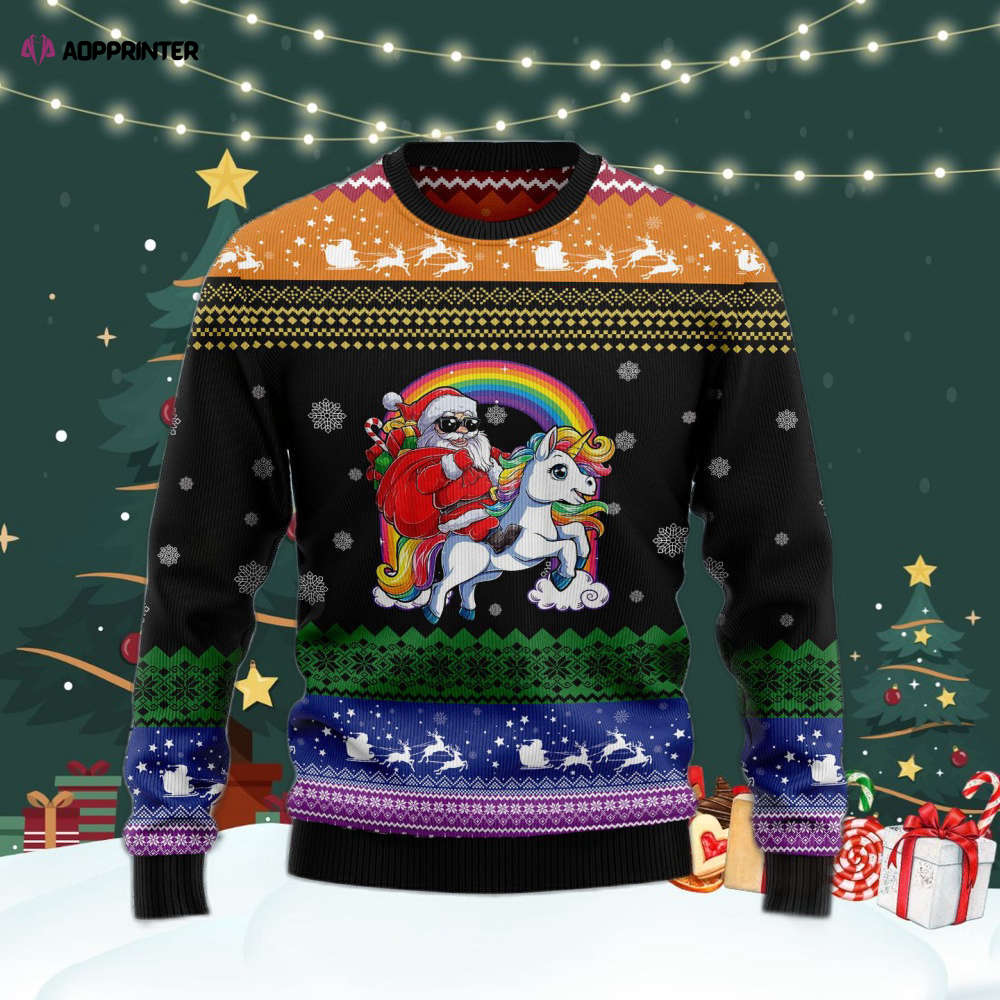 Unicorn Believe In Magic Ugly Christmas Sweater – Men & Women Adult US4400