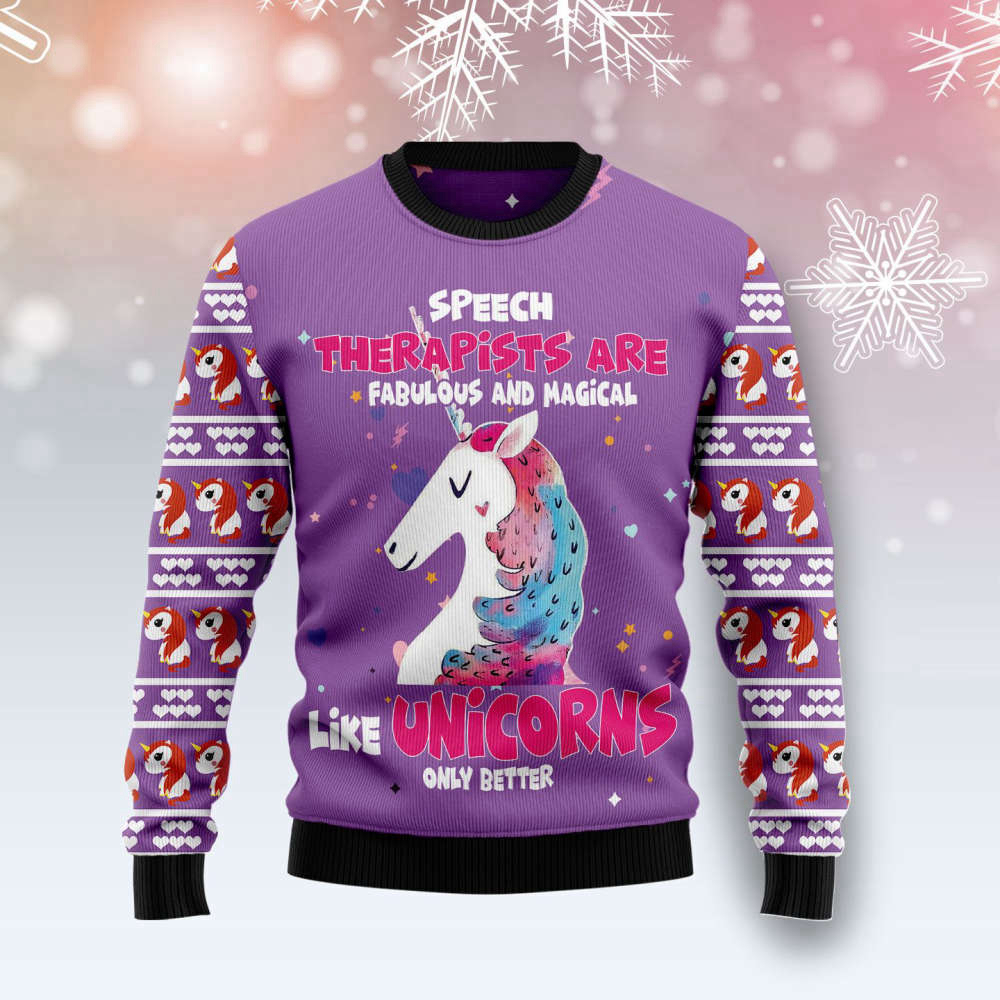 Festive Unicorn Ugly Christmas Sweater – Men & Women: Magical & Fun Holiday Attire