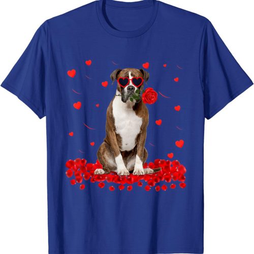 Valentine’s Day Gifts Boxer Heart Dog Lover T-Shirt